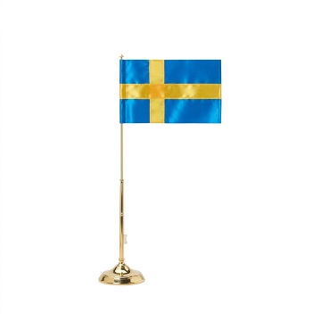 FLAGGAN flaggstång höjd 40 cm mässing