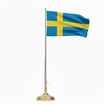 FLAGGAN flaggstång mässing höjd 400 mm