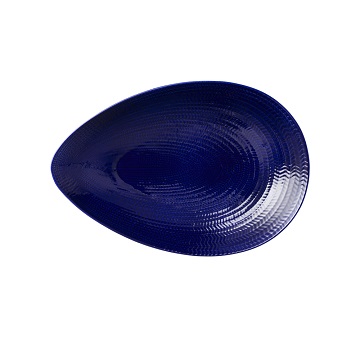 BLÅ ELD serveringsfat 24 x 35 cm blå