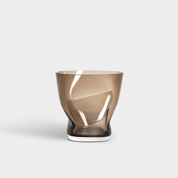 SQUEEZE SMOKEY BROWN vas höjd 18 cm